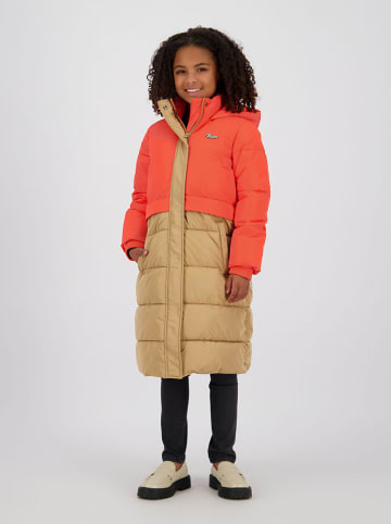 Vingino Steppmantel in Orange/ Hellbraun