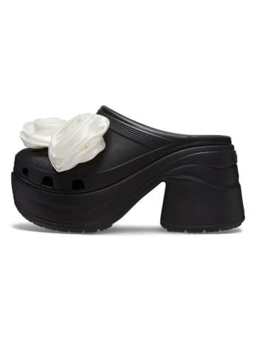 Crocs Clogs "Siren Rosette" zwart/wit