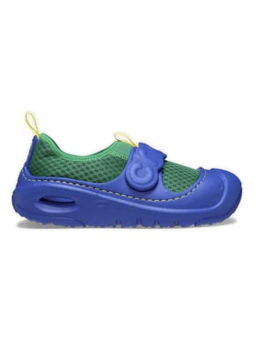 Crocs Slippersy "Swiftwater Splash" w kolorze zielono-niebieskim