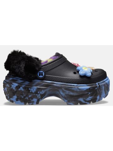 Crocs Chodaki "Happy Socks X Crocs Stomp Bundle" w kolorze czarno-niebieskim