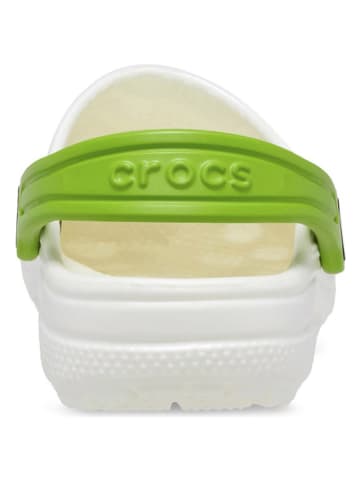 Crocs Chodaki "Classic Glow Alien" w kolorze biało-zielonym