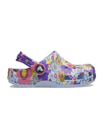 Crocs Chodaki "Classic Retro Floral" w kolorze błękitnym ze wzorem