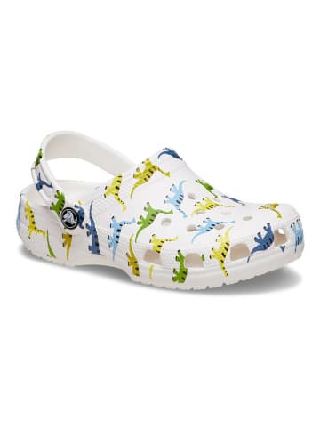 Crocs Chodaki "Classic Character" w kolorze białym ze wzorem