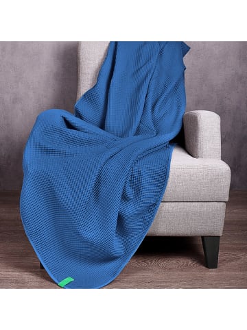 Benetton Pled w kolorze niebieskim - 190 x 140 cm