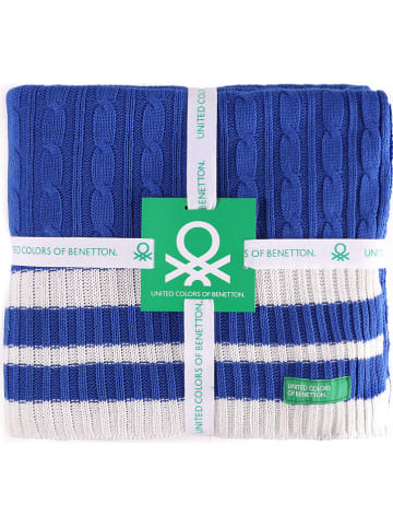 Benetton Plaid blauw - (L)190 x (B)140 cm