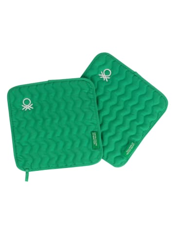 Benetton 3-delige keukentextielset blauw/groen