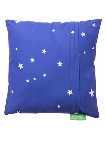 Benetton Kussen "Rainbow" wit/meerkleurig - (L)30 x (B)30 cm