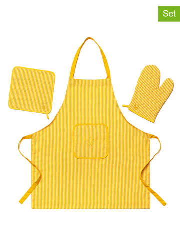 Benetton 3tlg. Küchentextilien-Set in Gelb