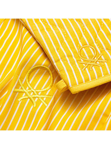 Benetton 3tlg. Küchentextilien-Set in Gelb