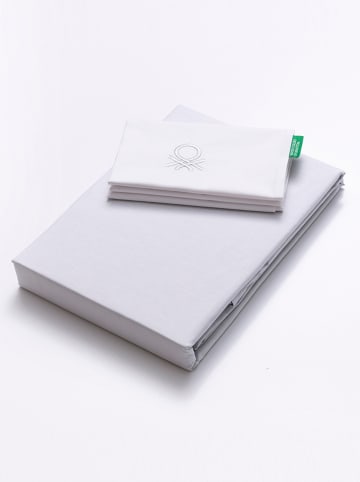Benetton 2tlg. Bettwäsche-Set in Weiß