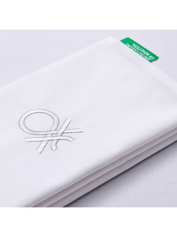 Benetton 2tlg. Bettwäsche-Set in Weiß