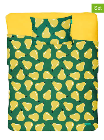 Benetton 3-częściowy komplet pościeli w kolorze zielono-żółtym