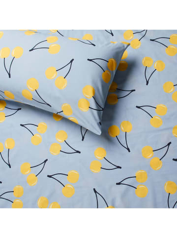 Benetton 4-delige beddengoedset lichtblauw/geel