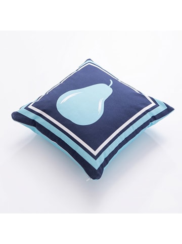 Benetton Kussen donkerblauw/lichtblauw - (L)40 x (B)40 cm