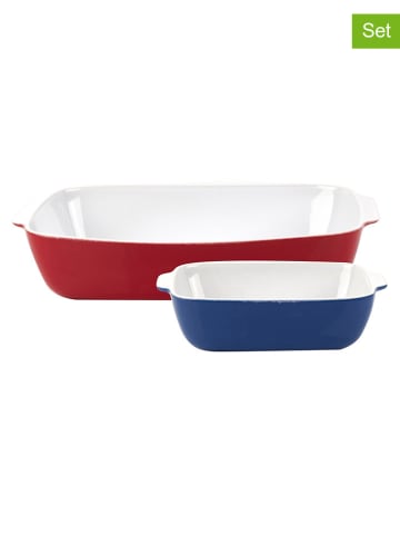 Benetton 2-delige set: ovenvormen blauw/rood