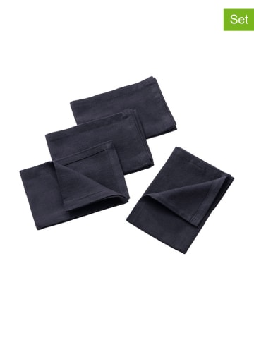 Benetton Serwetki (4 szt.) w kolorze czarnym - 40 x 40 cm