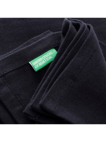 Benetton 4er-Set: Servietten in Schwarz - (L)40 x (B)40 cm