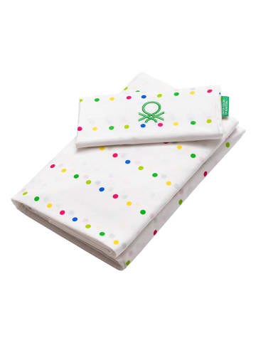 Benetton 3-częściowy zestaw w kolorze białym ze wzorem