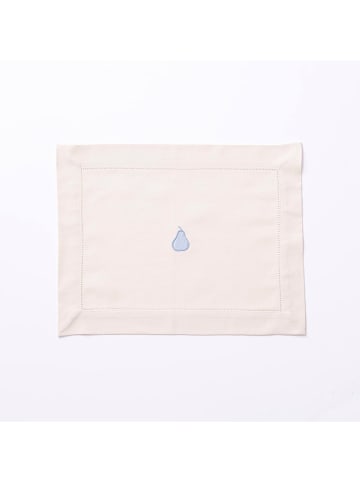 Benetton 4-delige set: placemats crème/lichtblauw - (L)35 x (B)45 cm