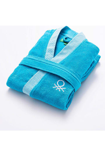 Benetton Bademantel in Hellblau