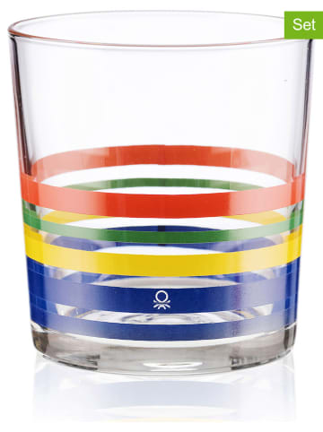 Benetton 12-delige set: glazen meerkleurig - 350 ml