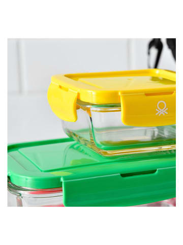 Benetton 3-delige set: vershouddozen blauw/rood/groen