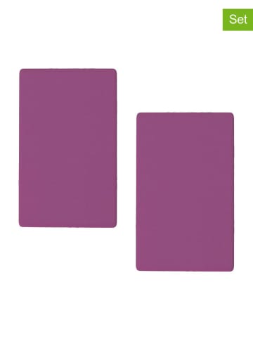 Benetton Prześcieradła (2 szt.) w kolorze fioletowym na gumce