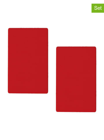 Benetton 2er-Set: Spannbettlaken in Rot