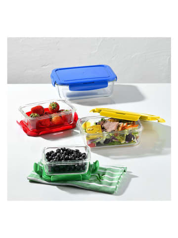 Benetton 4er-Set: Frischhaltedosen in Transparent/ Grün - 840 ml