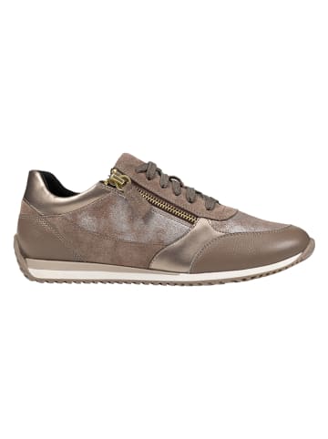 Geox Leder-Sneakers "Calithe" in Braun