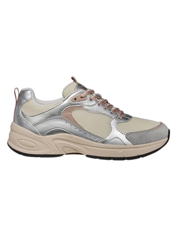 Geox Sneakers "Zarvia" in Beige/ Silber