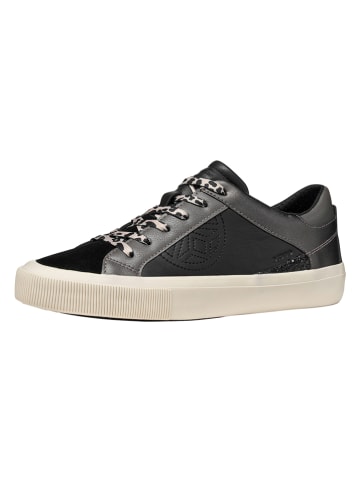 Geox Leder-Sneakers "Emmeleny" in Schwarz