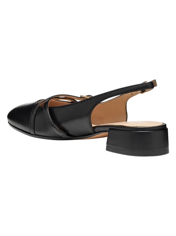 Geox Leren slingballerina's "Dhyalma" zwart