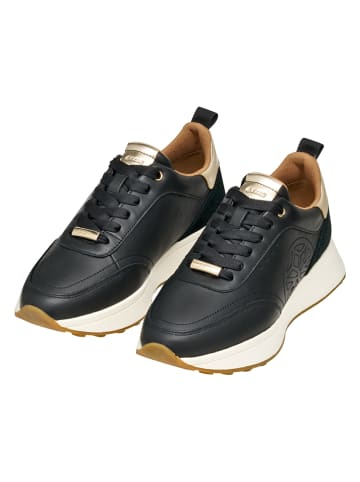 Geox Skórzane sneakersy "Amabel" w kolorze czarnym