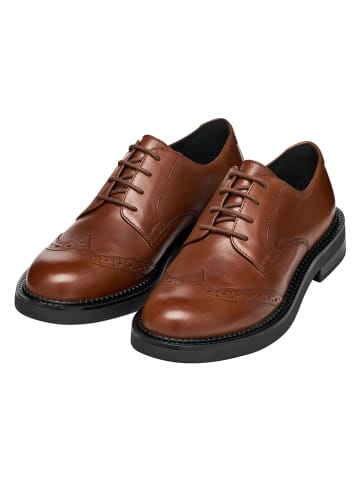 Geox Leder-Schnürschuhe "Serilda" in Hellbraun