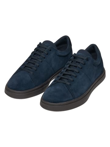 Geox Skórzane sneakersy "Baltmoore" w kolorze granatowym