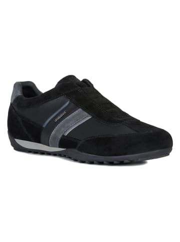 Geox Leren sneakers "Wells" zwart