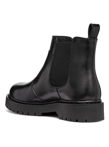 Geox Leder-Chelsea-Boots "Bleyze" in Schwarz