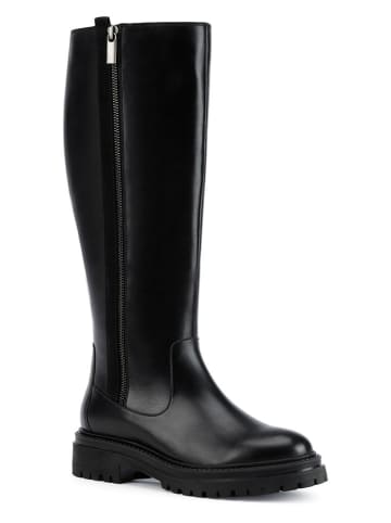 Geox Leder-Stiefel "Iridea" in Schwarz
