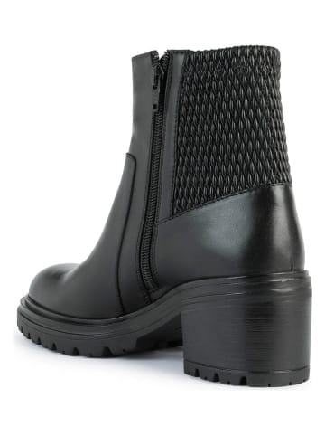 Geox Leder-Stiefeletten "Damiana" in Schwarz