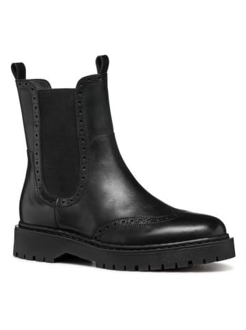 Geox Leren chelseaboots "Bleyze" zwart