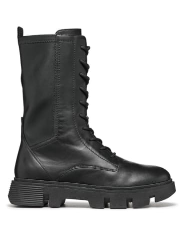 Geox Leder-Stiefel "Vilde" in Schwarz
