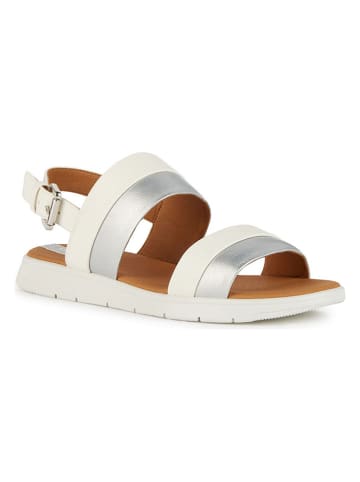 Geox Sandalen wit/zilverkleurig