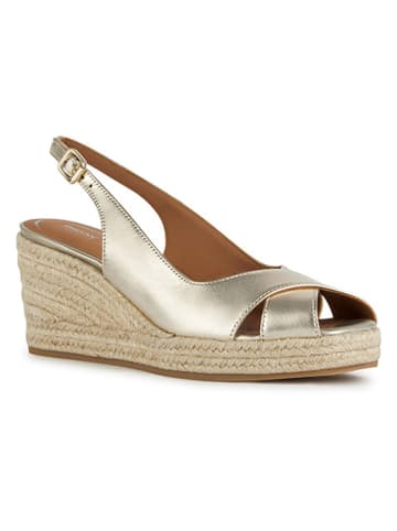 Geox Leren sleehaksandalen "Panarea" goudkleurig
