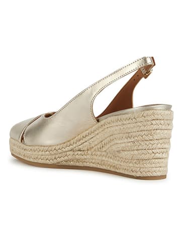 Geox Leren sleehaksandalen "Panarea" goudkleurig