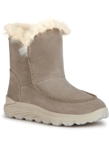 Geox Leder-Winterstiefel "Spherica" in Beige
