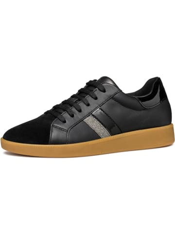 Geox Skórzane sneakersy "Meleda" w kolorze czarnym