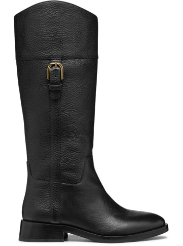 Geox Leder-Stiefel "Tormalina" in Schwarz