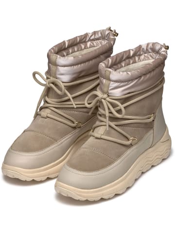 Geox Leder-Winterstiefel "Spherica" in Gold/ Beige
