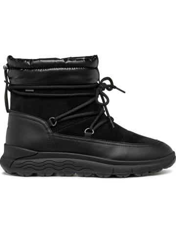 Geox Leder-Winterstiefel "Spherica" in Schwarz